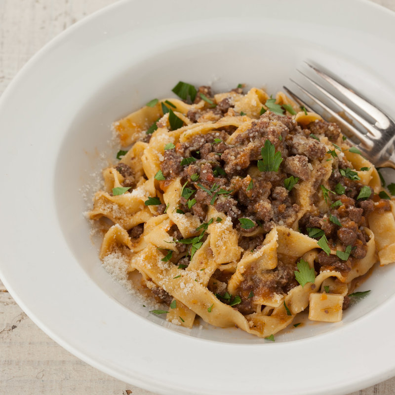 牛ミンチのパスタ(トラットリア ダ フェリーチェ)