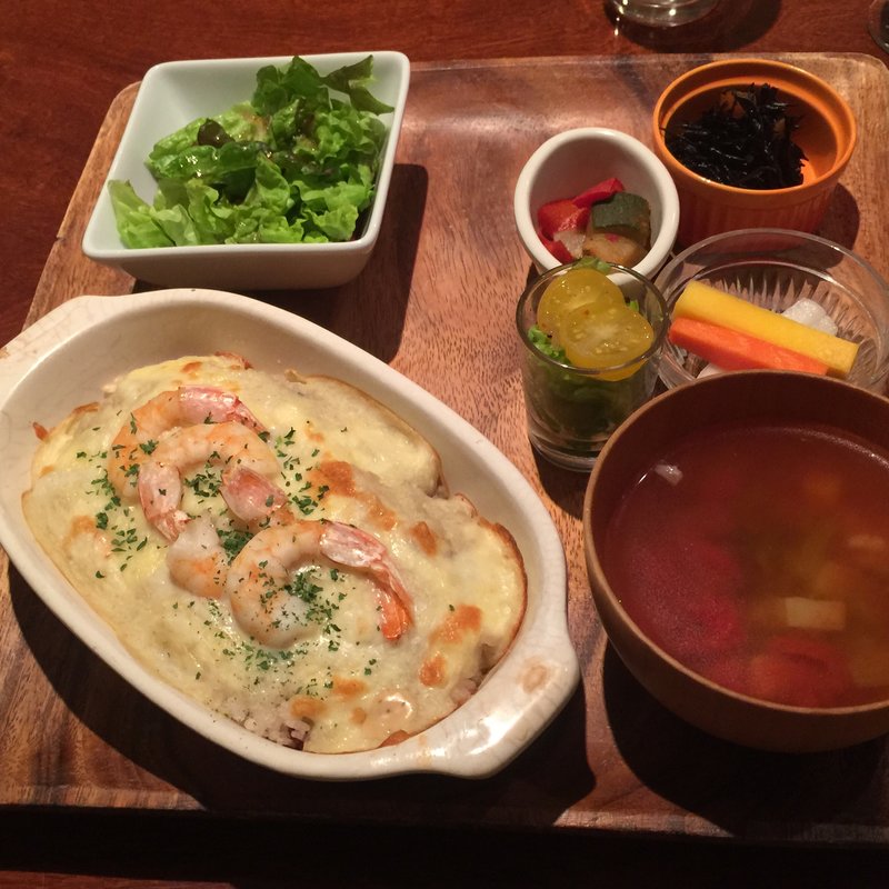海老ドリアランチ(やさいの王様 日比谷シャンテ店 | やさいレストラン)