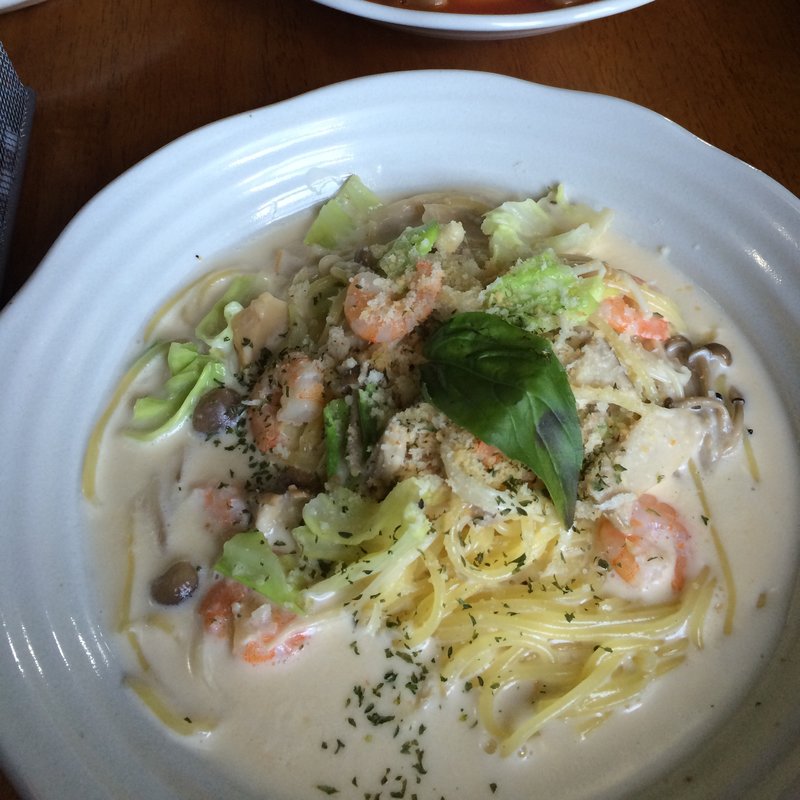 生姜クリームパスタ(まーくんのぱすた小家)