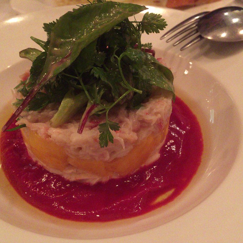 ずわい蟹と根セロリのガトー仕立て(Les pif et dodine （レピフエドディーヌ）)