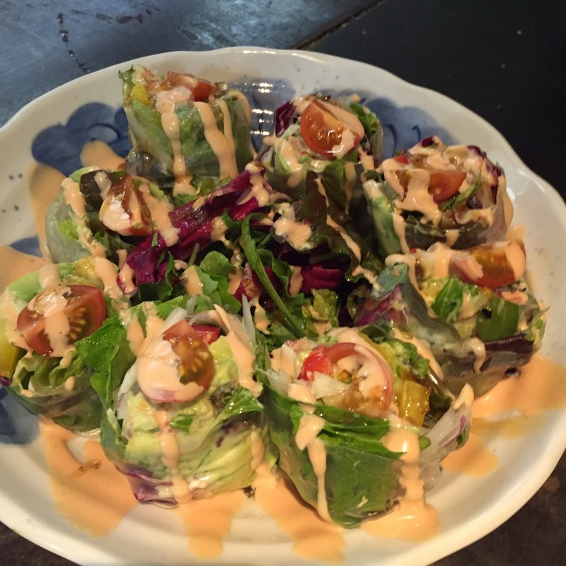 海老とアボカドの生春巻きサラダ(くつろぎの美味家Uo（ウオ）)