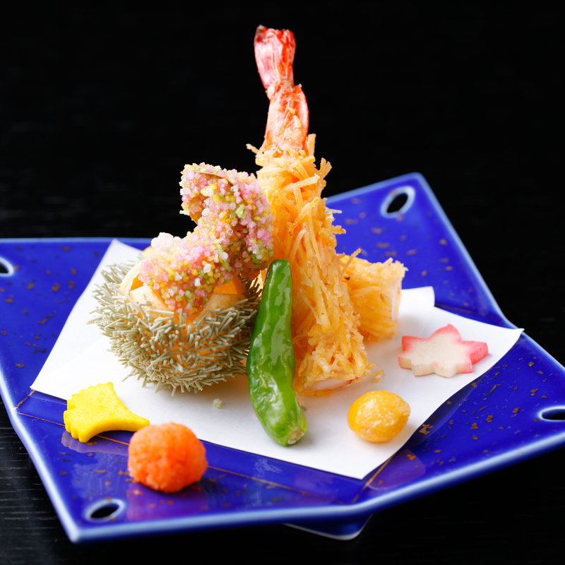 天麩羅の盛り合わせ(浅草 日本料理 もちづき)