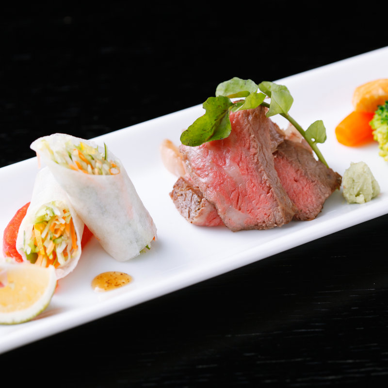 和牛のローストビーフ(浅草 日本料理 もちづき)