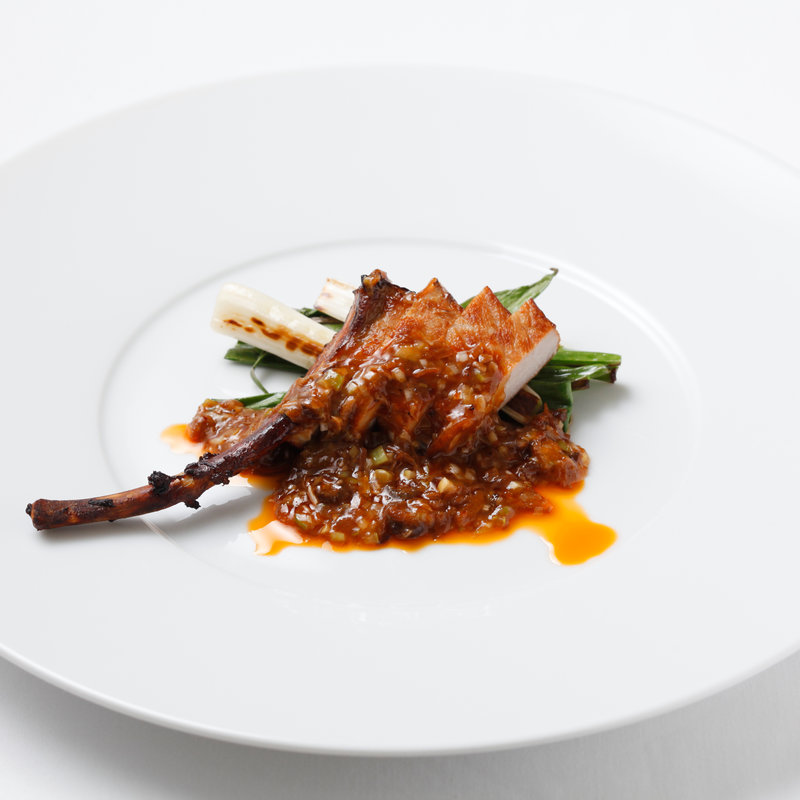 鶏肉のグリル　ネギ味噌ソース(胡桃茶家)