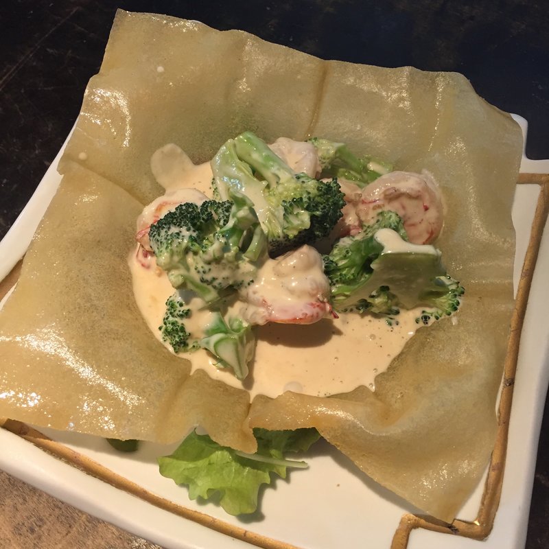 海老とブロッコリーのマヨネーズ炒め(くつろぎの美味家Uo（ウオ）)