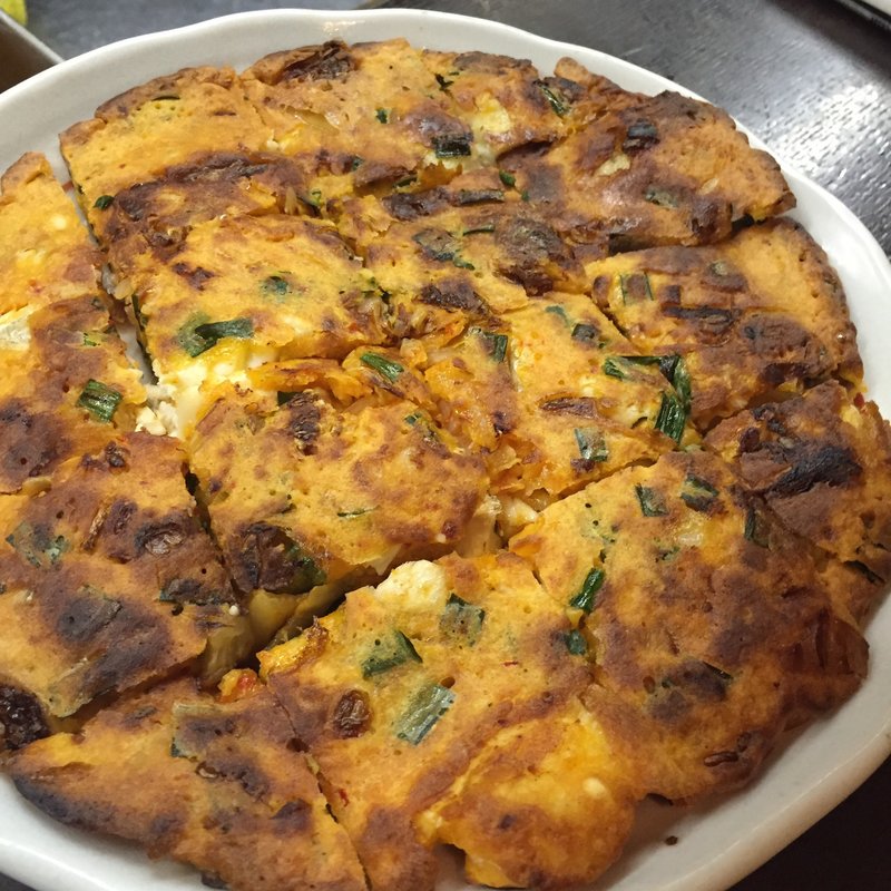 海鮮チヂミ(くつろぎの美味家Uo（ウオ）)