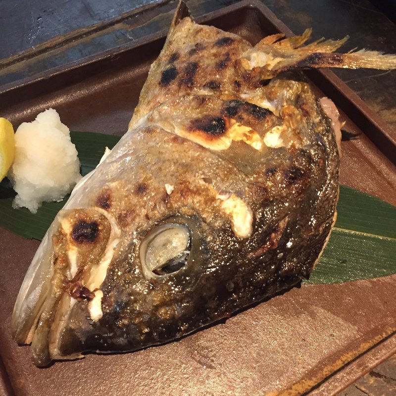 ブリカマ塩焼き(くつろぎの美味家Uo（ウオ）)