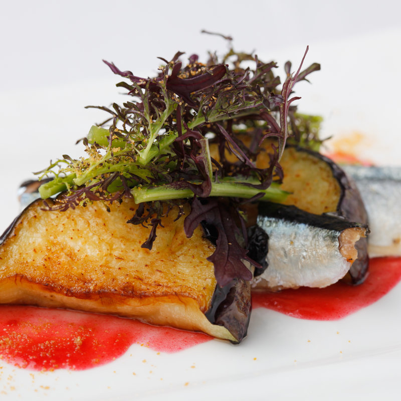 茄子とサバのグリル(Le CHEVAL jingumae)