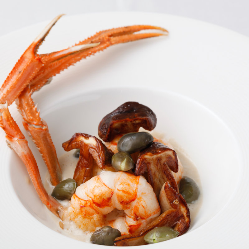 手長海老とキノコのグリル(Le CHEVAL jingumae)