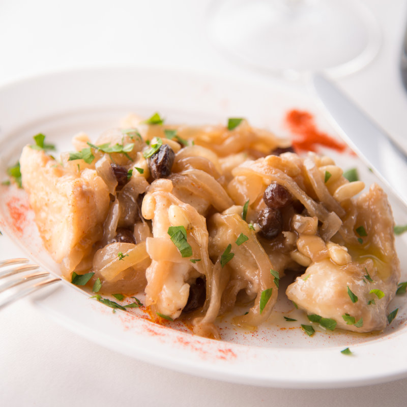 白身とキノコのムニエル(リストランテ シルベラード)