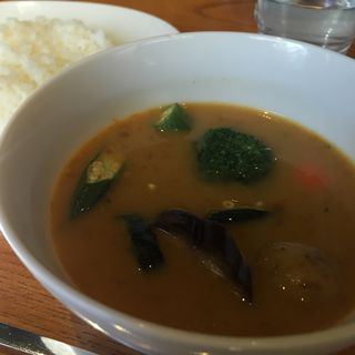 合羽橋珈琲の豆乳と野菜スープカレー(合羽橋珈琲)