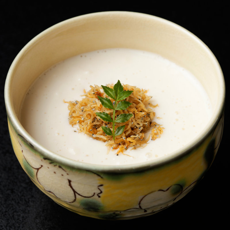 豆乳プリン　じゃこ仕立て(銀座治作)