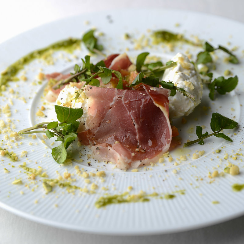 生ハムとモッツアレラチーズ(ミラノレッドバー @ マリオ・イ・センティエリ （Milano Red Bar at Mario i Sentieri）)