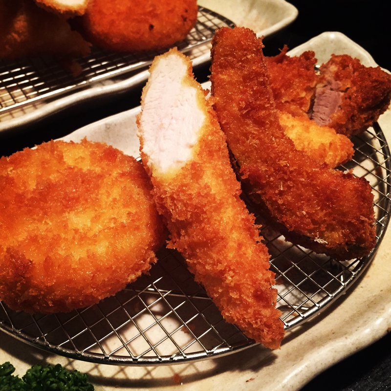 ささみかつとカニクリーム定食　(イマカツ 六本木本店)