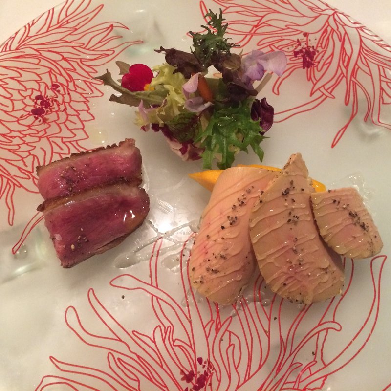 フレッシュフォアグラとマンゴー (ガッルーラ 八事本店)