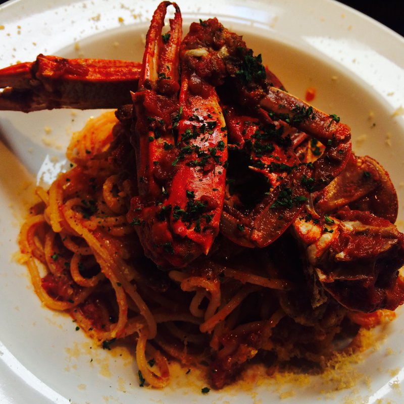 パスタランチ(渡り蟹のトマトソースパスタ)(ブレッド＆タパス沢村 広尾店)