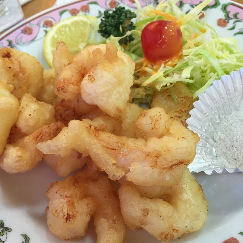 海老のてんぷら(餃子の王将 外環藤井寺店)