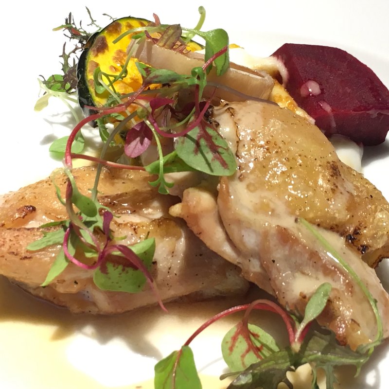  チキンのロースト カボチャのマッシュグラタン添え(BBQ33 （ビービーキュー）)