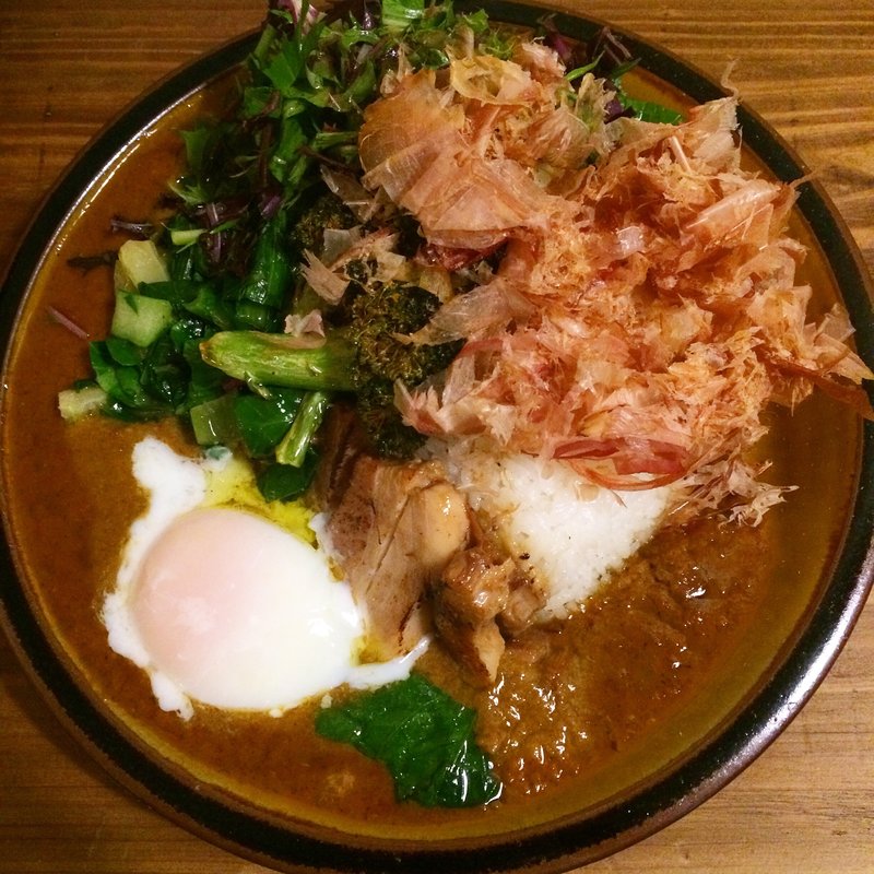 カレー辛口おまかせトッピング(伊場カレー)