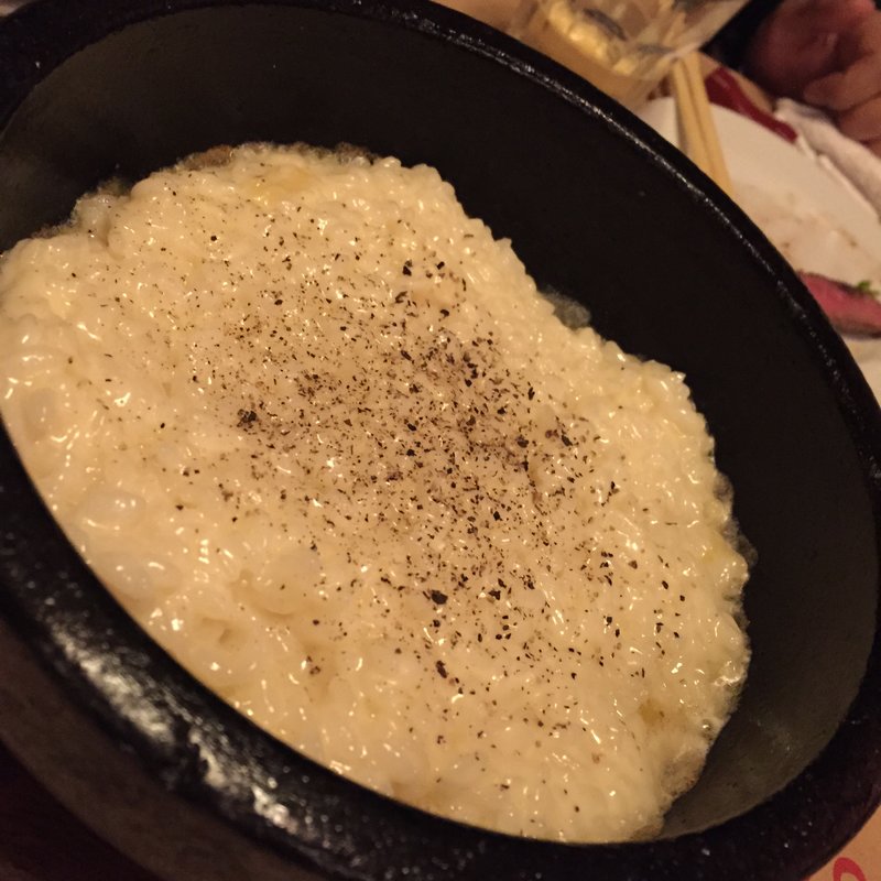 パルメザンチーズのリゾット(トラットリア チャオ （Ciao!）)