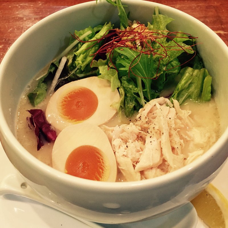 塩そば(鶏白湯麺 蔭山 高田馬場店)