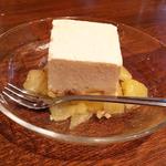 島豆腐のアイスケーキ 夏果実のソース添え