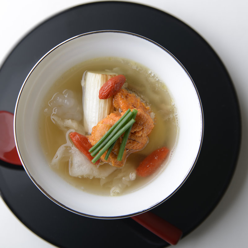 雲丹とフカヒレ(東郷 （TOGO’S）)