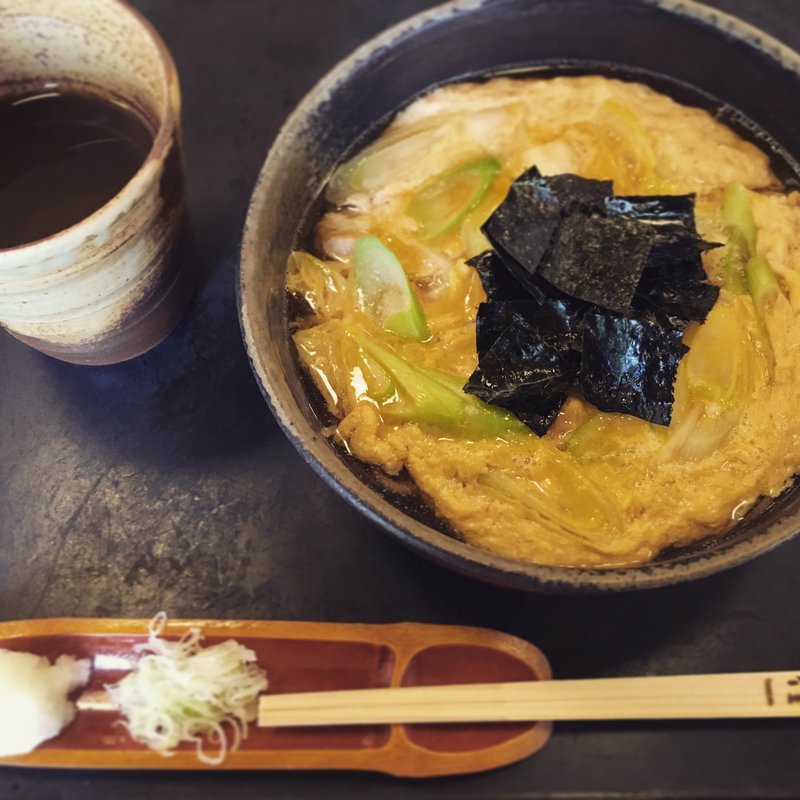 鴨とじそば(奈佳一)