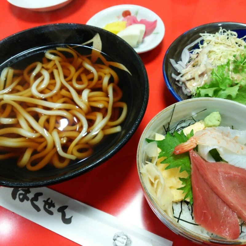 うどん・ちらしセット(はくせん )