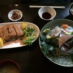 お刺身とお魚フライ定食