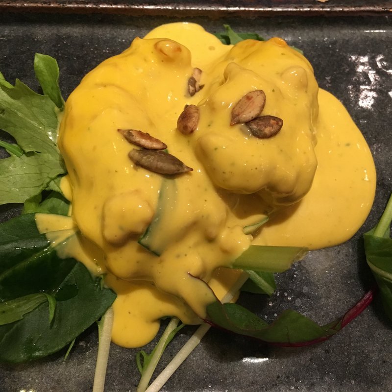 大海老の特製マンゴーマヨネーズソース(サイアミーズ フィン銀座三越 )