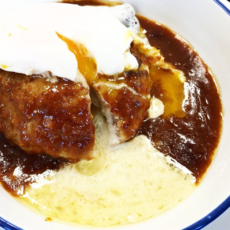 チーズ入りデミたまハンバーグ(松屋 与野店 )