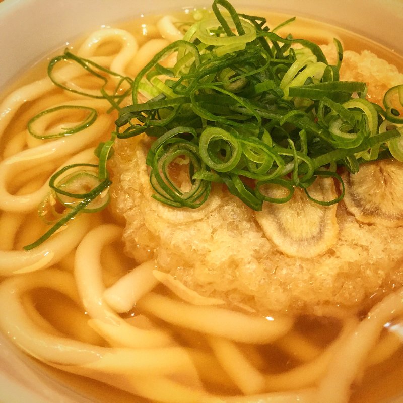ゴボウ天うどん(因幡うどん 博多デイトス店)