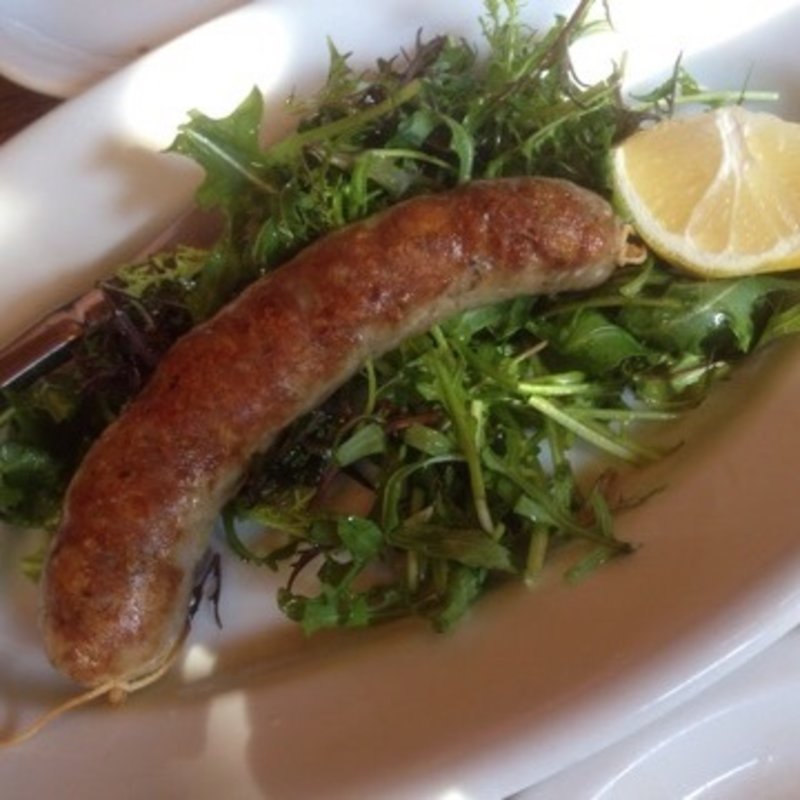 白金豚の自家製サルシッチェ(ピスカリア （Piscaria）)