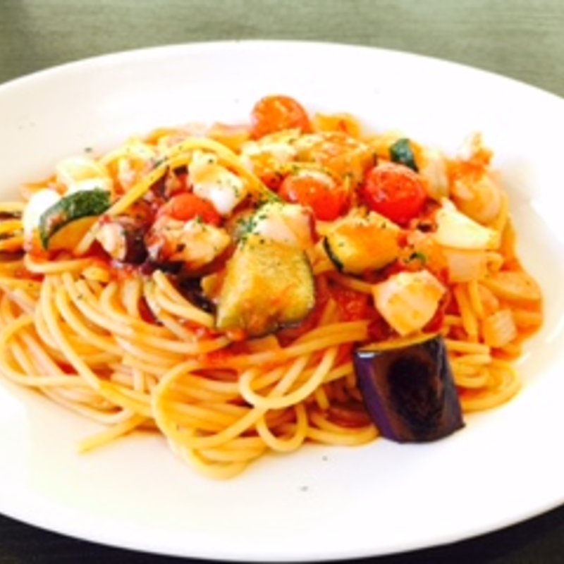 タコ夏野菜トマトソース(ミアボッカエミオ石神井公園店 （Mia Bocca）)