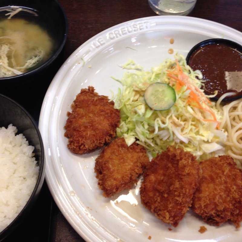 一口とんかつ定食(ひれとんかつの店 とん文 )