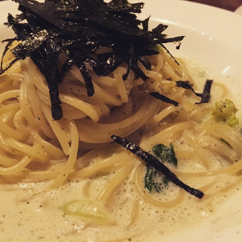 大葉ジェノベーゼ豆乳クリームパスタ(YAFFA ORGANIC CAFE)