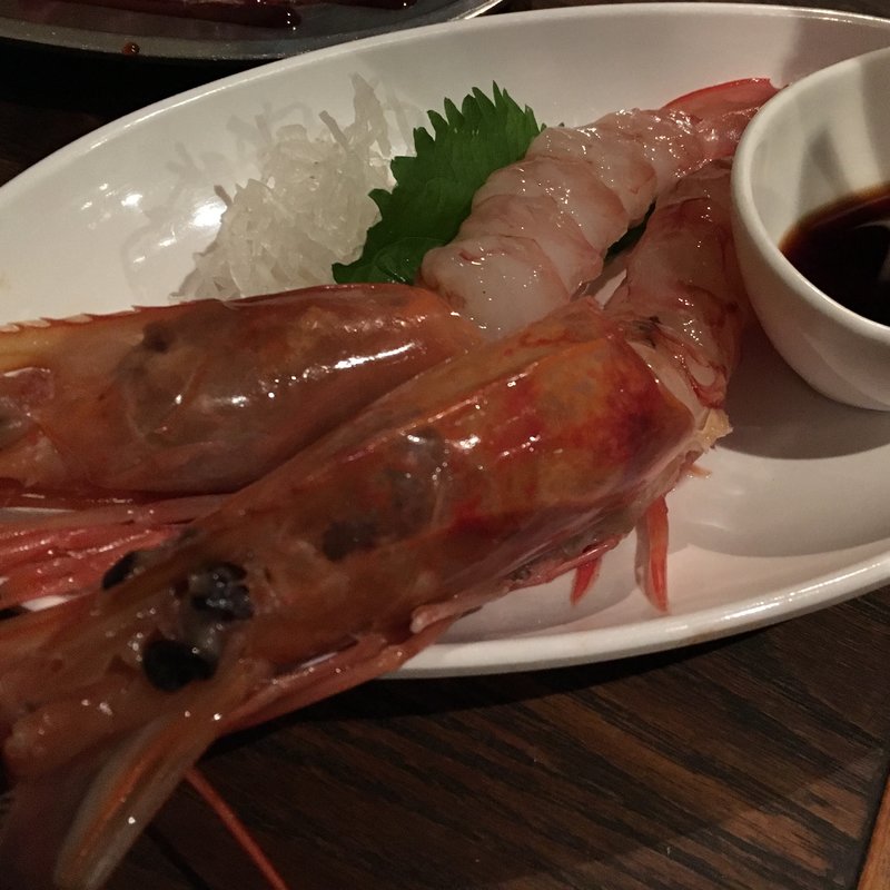 ボタン海老の刺身(ライオン堂)