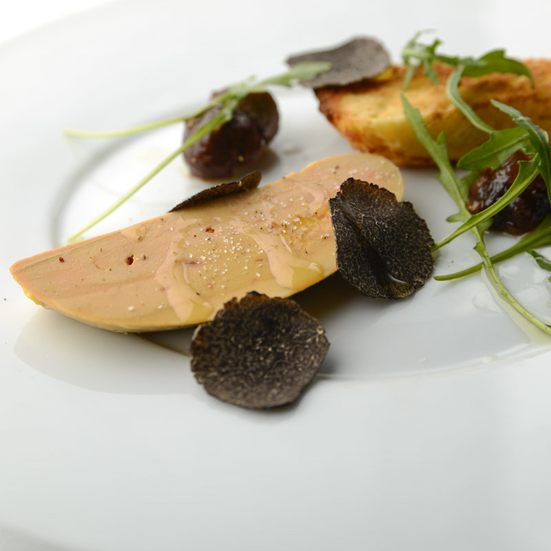 フォアグラのポワレ　トリュフ添え(ボン・ファム )
