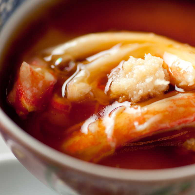 カニのあんかけ(日本料理菱沼)