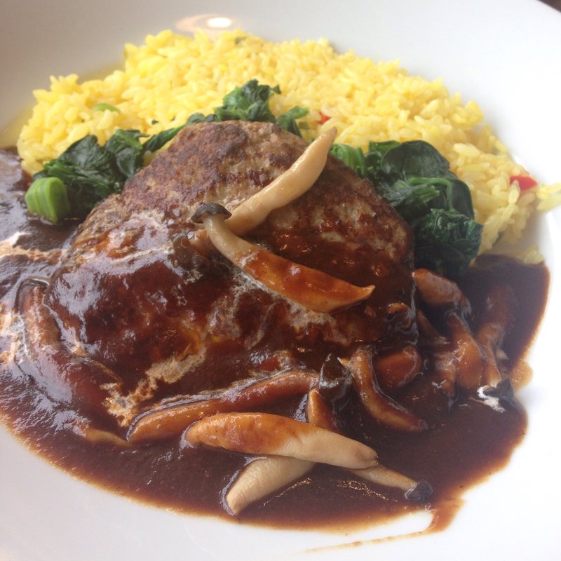 きのこハンバーグプレート(ココス呉広店)