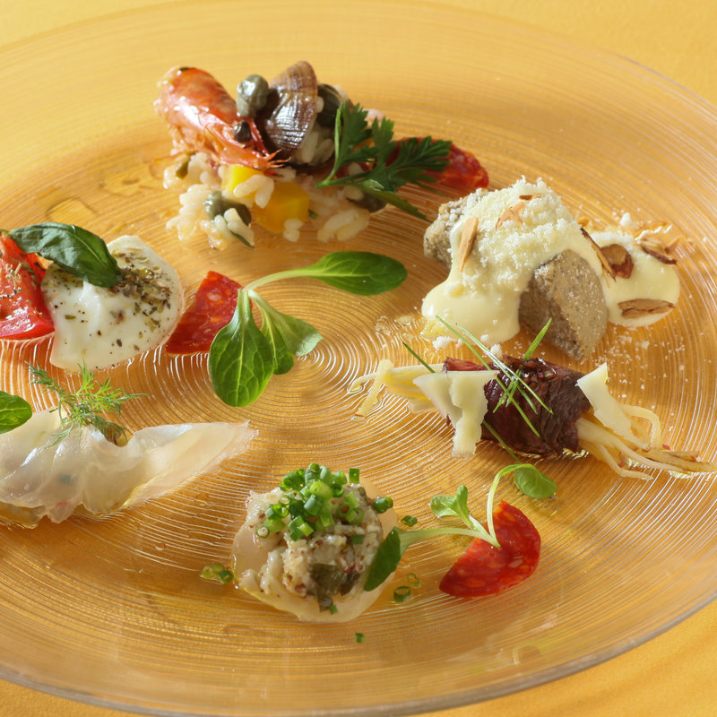 鮮魚のカルパッチョ(リストランテ オステリア)