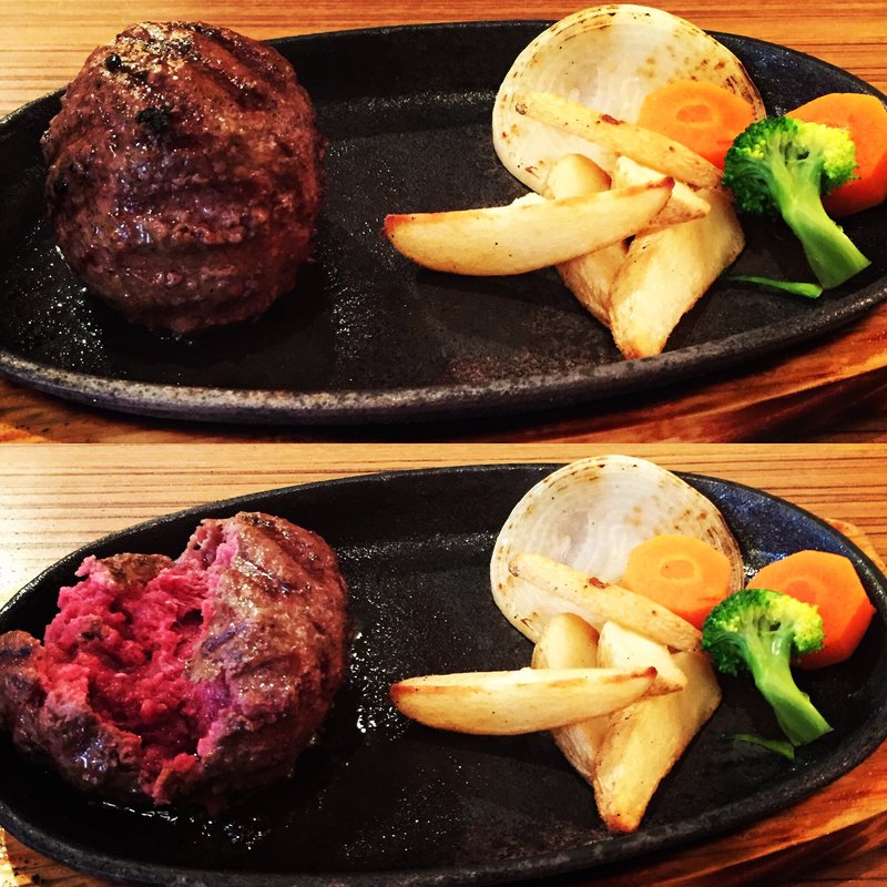 エヴァル特製レアとろっハンバーグ(エヴァル （EVALU）)