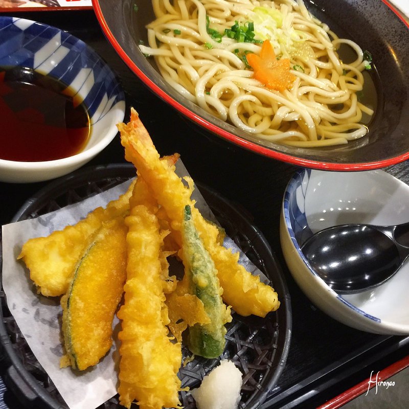 海老天ぷらうどん(夢庵 横須賀粟田店)