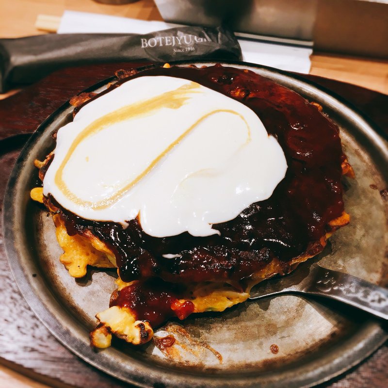 いか玉 チーズトッピング(ぼてぢゅう 台場店 )