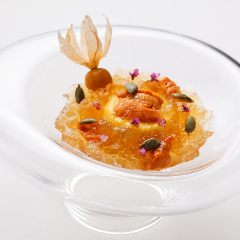 ウニプリン(レストラン コーダリー)