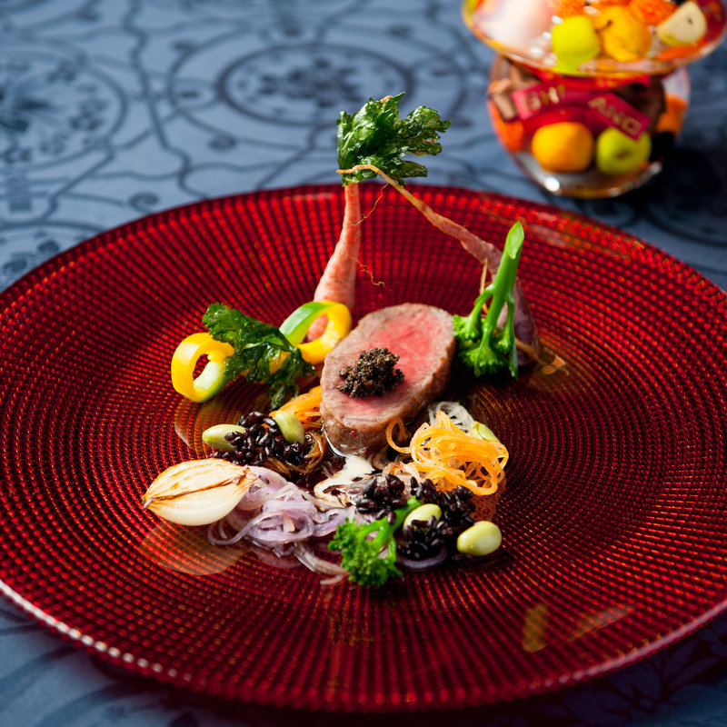 和牛のグリル　キャビア添え(ルチアーノショー)