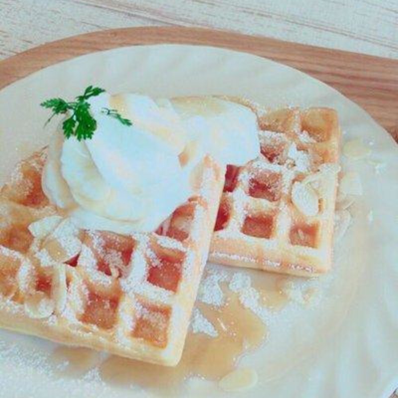 メープルソース＆アイスワッフル(ノアカフェ 銀座店)
