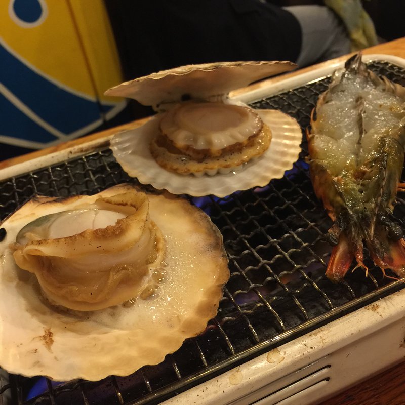 帆立の殻焼き(磯丸水産 錦糸町店)