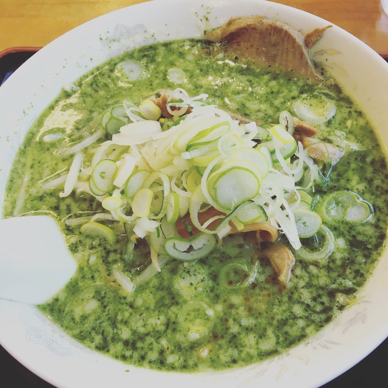塩とんこつバジル麺(ラーメン 純輝 神栖店 （らーめん じゅんき）)
